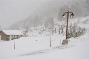 La station Montgenèvre sous 40 cm de neige