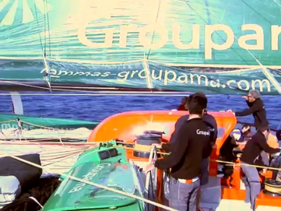 Laurent Bonnart et Franck Cammas toutes voiles dehors