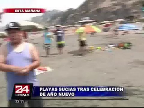 Así luce la playa Los Yuyos de Barranco tras celebraciones de Año Nuevo
