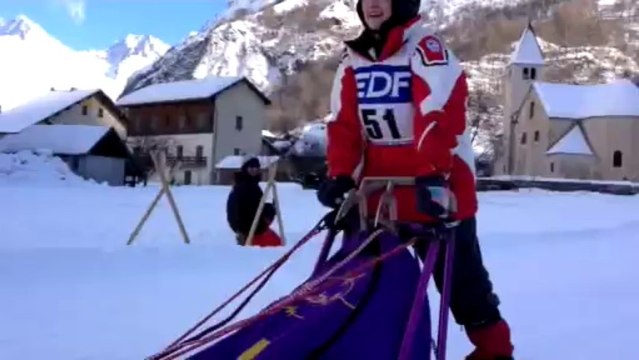 Championnat de France de chiens de traîneau dans les Alpes