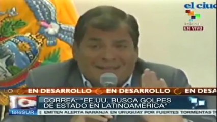 Tenemos mucho apoyo popular para el gobierno: presidente Correa