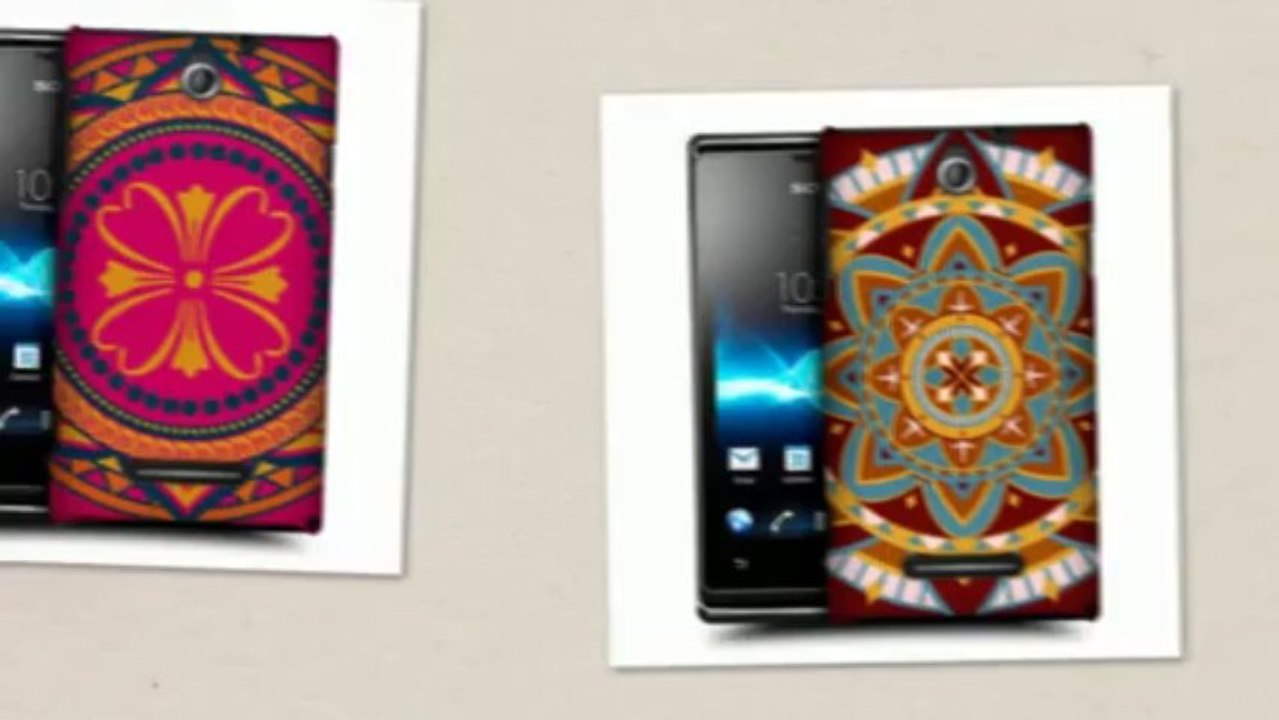 INDIAN MONOGRAMS DESIGN BACK CASE COVER FOR SONY XPERIA E DUAL C1605
