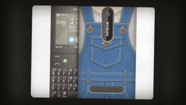 JUMPER DENIM PROTECTIVE SNAP-ON BACK CASE COVER FOR NOKIA ASHA 210