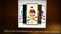 SKULLS AND CROSSBONES PROTECTIVE BACK CASE COVER FOR NOKIA LUMIA 720