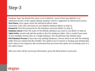 Joomla 3 installation and management guide