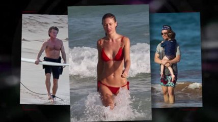 Las celebridades que recibieron el 2014 en la playa