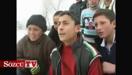 "Derede" kızak keyfi