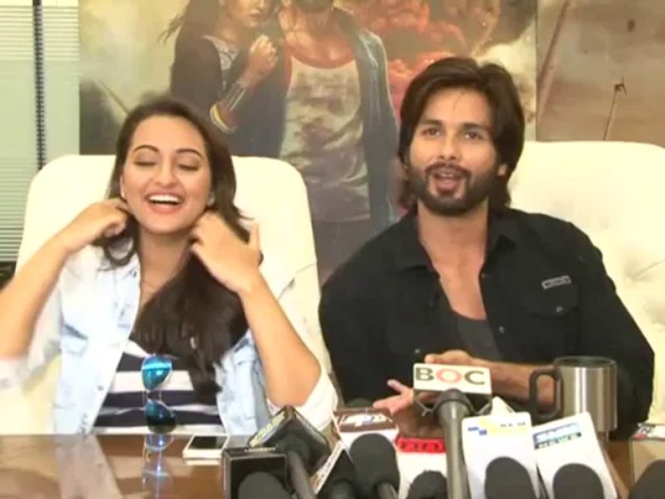 exclusive interview of sonakshi sinha and shahid kapoor