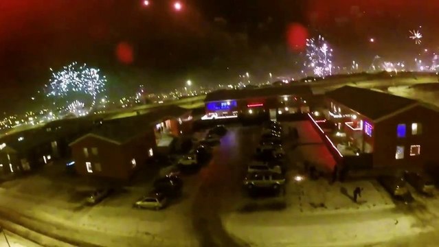 Drone Captures Gorgeous Footage Of Iceland’s New Year’s Fireworks Celebration