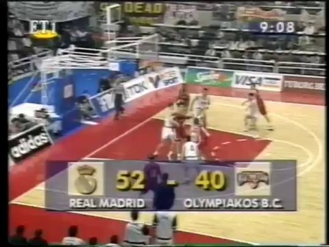 Real Madrid vs Olympiacos 73-61 Euroleague 1995 Final