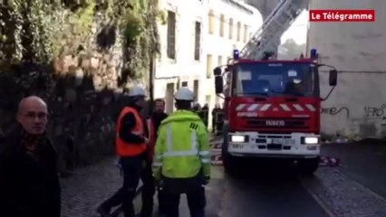Morlaix. La foudre tombe sur une maison