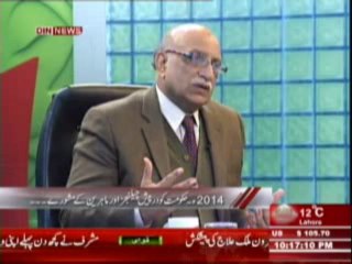 Aaj Ki Baat (2014 Hakumat ko Dar Pesh Challenges Aur Mahireen Ke Mashwarey) 2nd January 2014 Part-1
