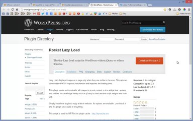 Rocket Lazy Load Affiche un chargement progressif des images