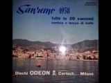 •tLE 20 CANZONI DI SANREMO 1958  LP  ODEON EMILIO PERICOLI FERNANDA FURLANI  Part II