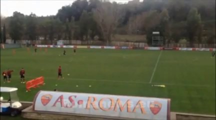Allenamento pre Juventus-Roma