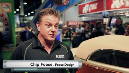 Chip Foose BASF booth SEMA 2013