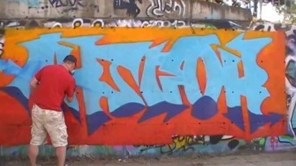 Début Graff Lettrage Artcor Croug (Psyko Culture)