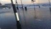 Storm Brings High Tides to Welsh Town