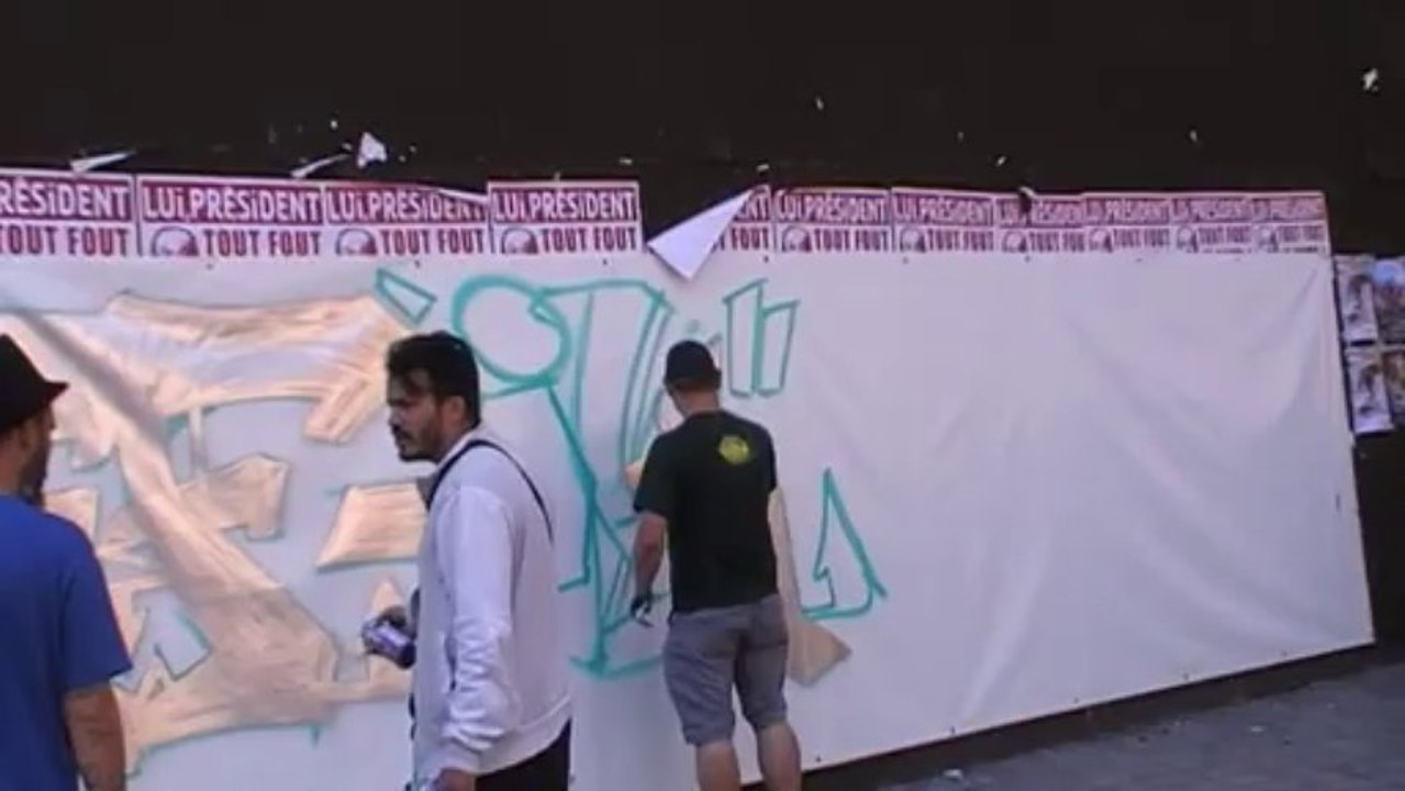 Toile Festival Graff-ik'Art Gare Lyon Part Dieu