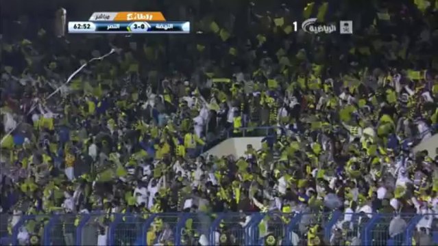 هدف النصر الثالث من حسن الراهب في النهضة - النهضة 1-4 النصر - دوري جميل 03/01/2014 HD