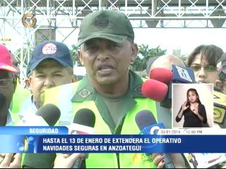 Extenderán hasta el 13 de enero Operativo Navidad Segura en Anzoátegui
