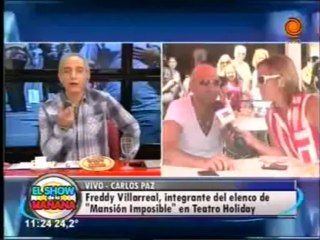 Freddy hablando de Mansión Imposible en el Show de la Mañana - 03 de Enero