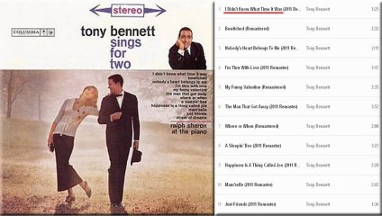 Tony Bennett I Didn't Know What Time It Was