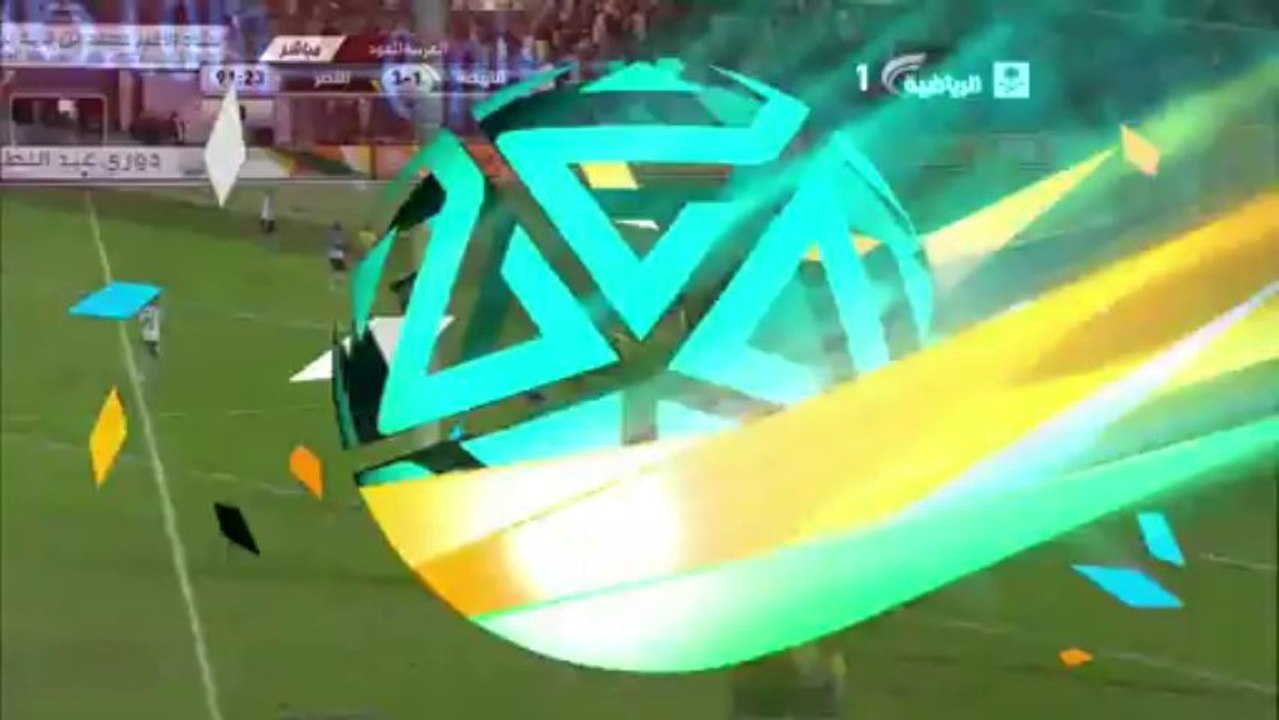 هدف النهضة الاول من صديق ادمز في النصر - النهضة 4-1 النصر - دوري جميل 03/01/2014 HD