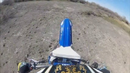 CRF250R Dirt Bike Riding + Couple Bails
