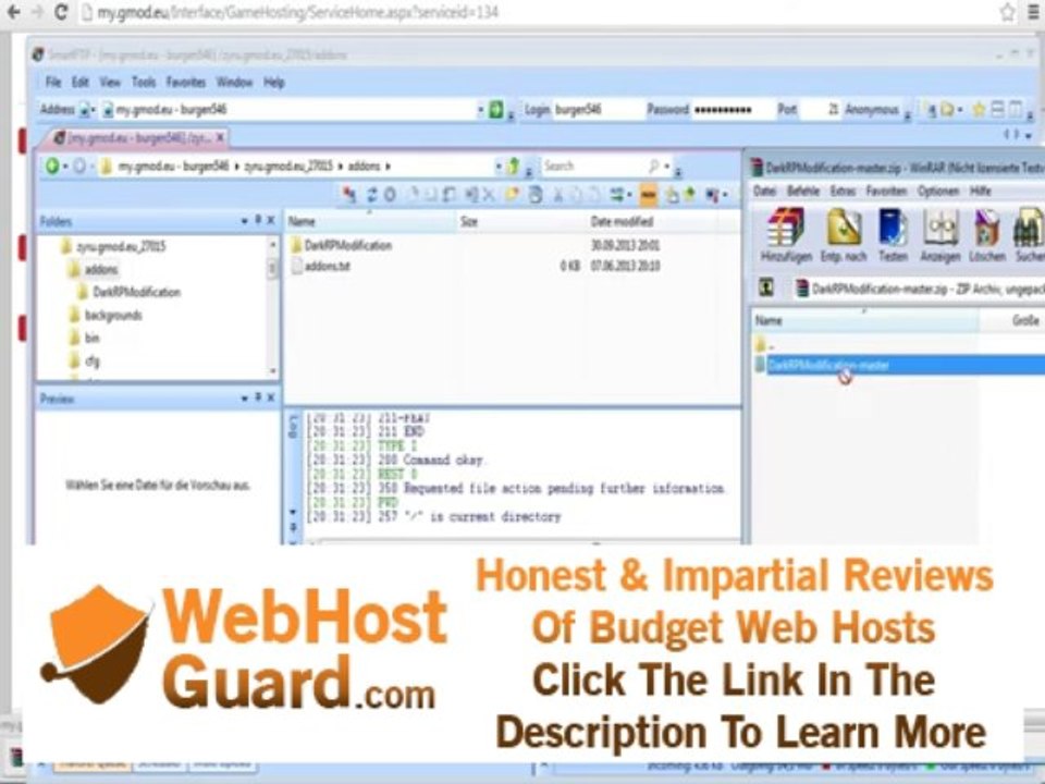 DarkRP 2.5 Tutorial: Installation on shared hosting - #1