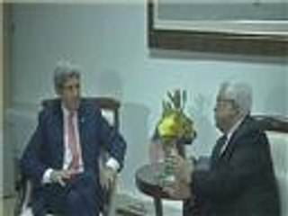 لقاء جون كيري مع محمود عباس