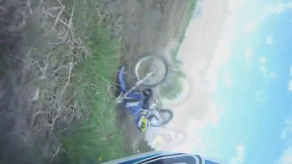 Go Pro HD: Motorcross Dirt Jump Crash