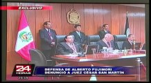 Defensa de Fujimori presentó acusación constitucional contra San Martín
