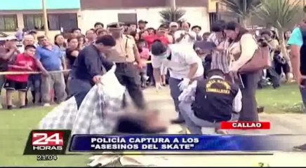 Callao: Policía presentó a banda de 'Los asesinos del skate'