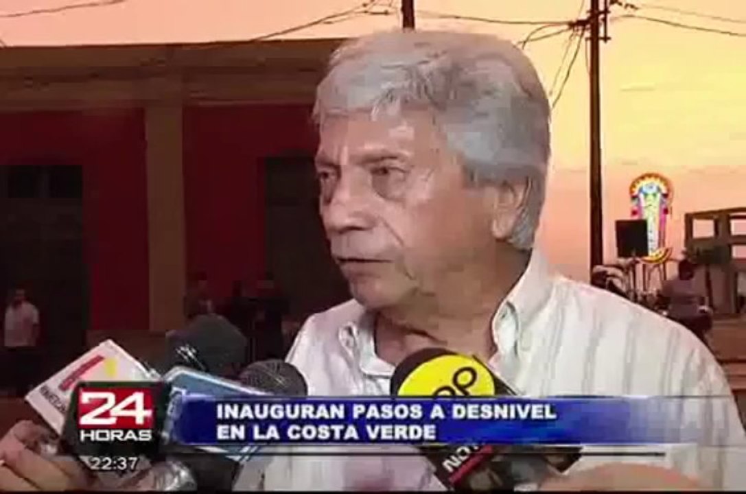 Costa Verde: Villarán inauguró pasos a desnivel de puentes Marbella y Sucre