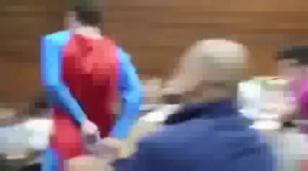 Funny Superman in Classroom