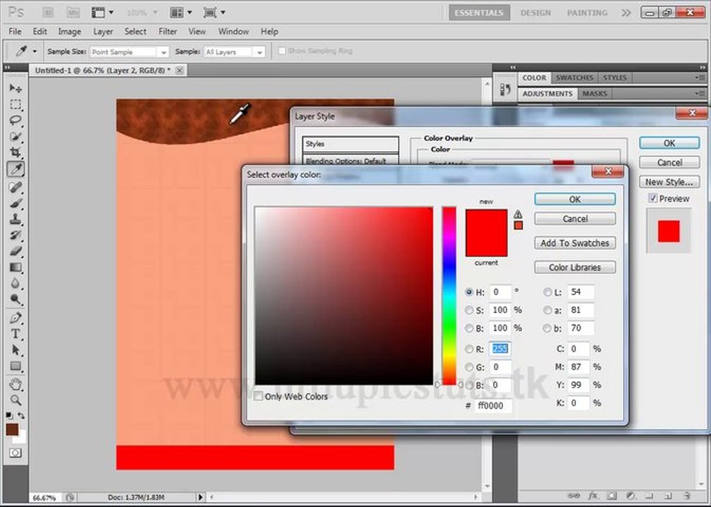 How To Create Simple Background Layout In Photoshop Urdu Video Tutorial