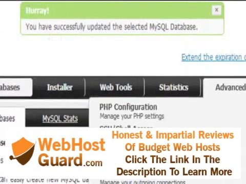 How to change a MySQL database password - OzeVision Web Hosting Tutorial