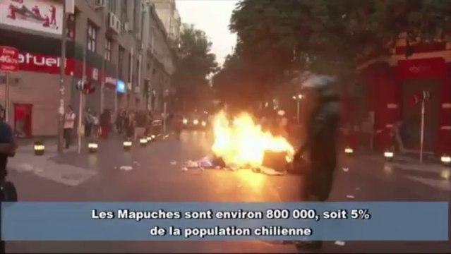 Les indiens Mapuches s'opposent à la police chilienne