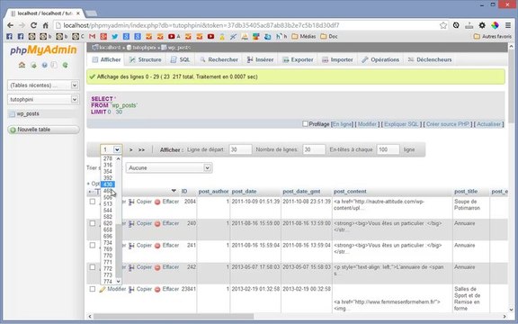 Tutoriel Importer des fichiers SQL volumineux dans phpMyAdmin
