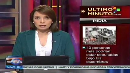 Derrumbamiento de edificio deja al menos seis muertos en la India