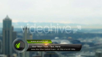 Glass Ball Lower Third - After Effects Template
