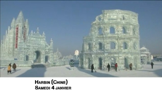 En Chine, de monumentales sculptures de glace à couper le souffle
