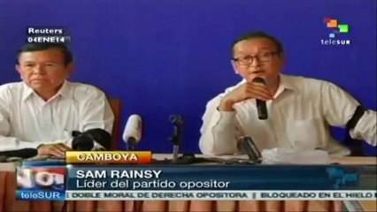 Oposición de Camboya condena violencia contra manifestantes