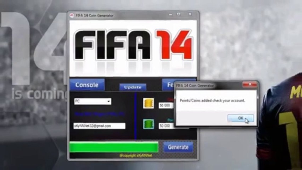 Fifa 14 Coins Generator Hack 2014 Xbox 360 Origin PSN