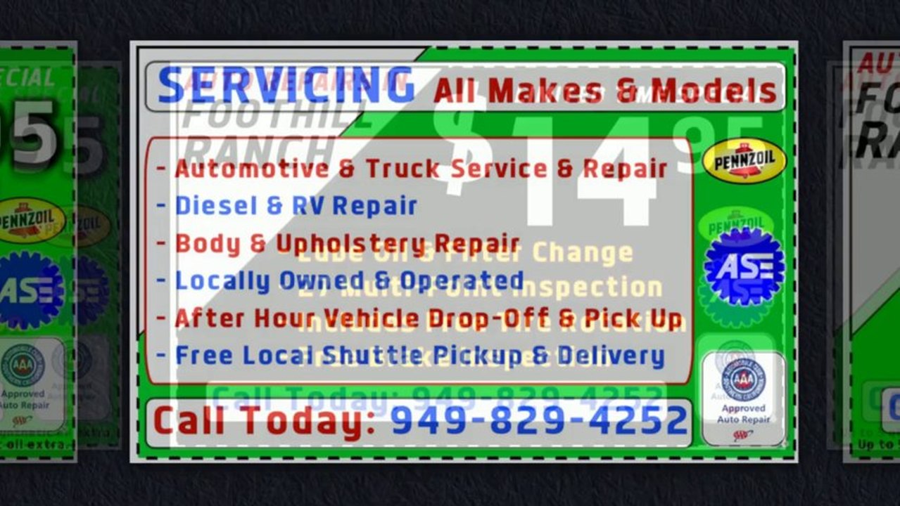 949-743-0153 Auto Filter Replacement Service