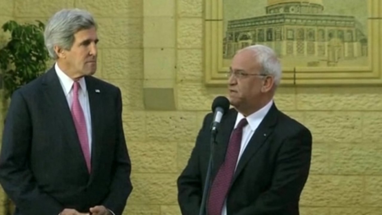 Kerry sees progress on Israeli-Palestinian framework deal