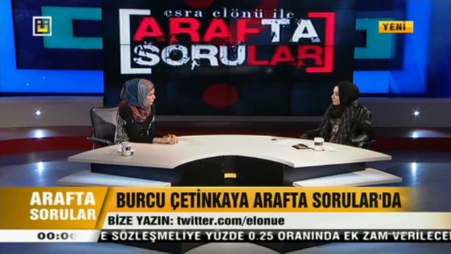 Burcu Çetinkaya ; Esra Elönü İle Arafta Sorular Programı 04.01.2014-Bölüm-1