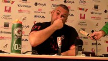 Rugby Top 14 - Christophe Urios  réagit après Oyonnax - Racing Métro (3e partie)