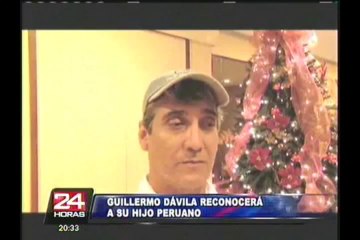 Cantante Guillermo Dávila reconocerá a su hijo peruano de 12 años
